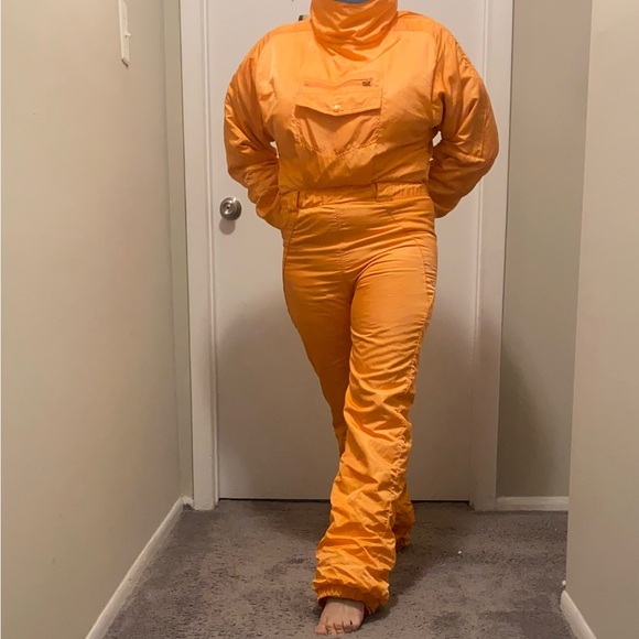 NILS Pants - NILS Vtg Cream Sickle Orange Snowsuit